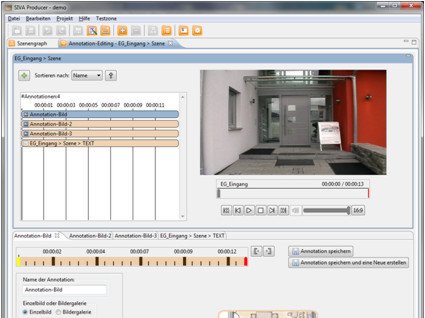 picture of the annotations editor