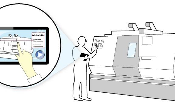 Bild zur interaktiven Unterst&uuml;tzung der allt&auml;glichen Arbeitsschritte in einer Fabrik